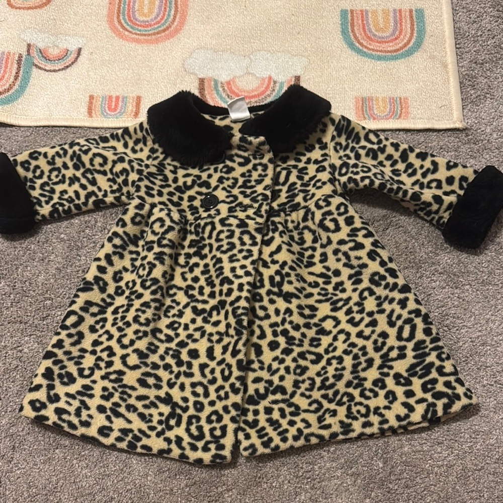 Starting Out Brown and Black Pea Coat Classic Design